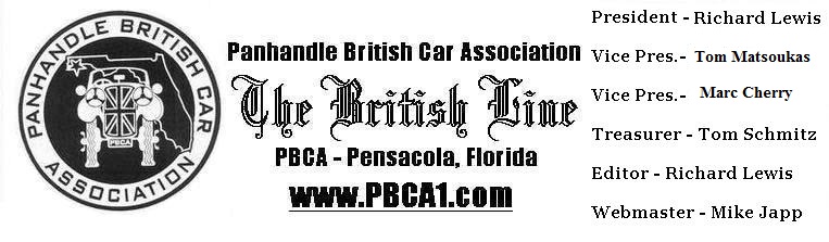 PBCA masthead from British Marque