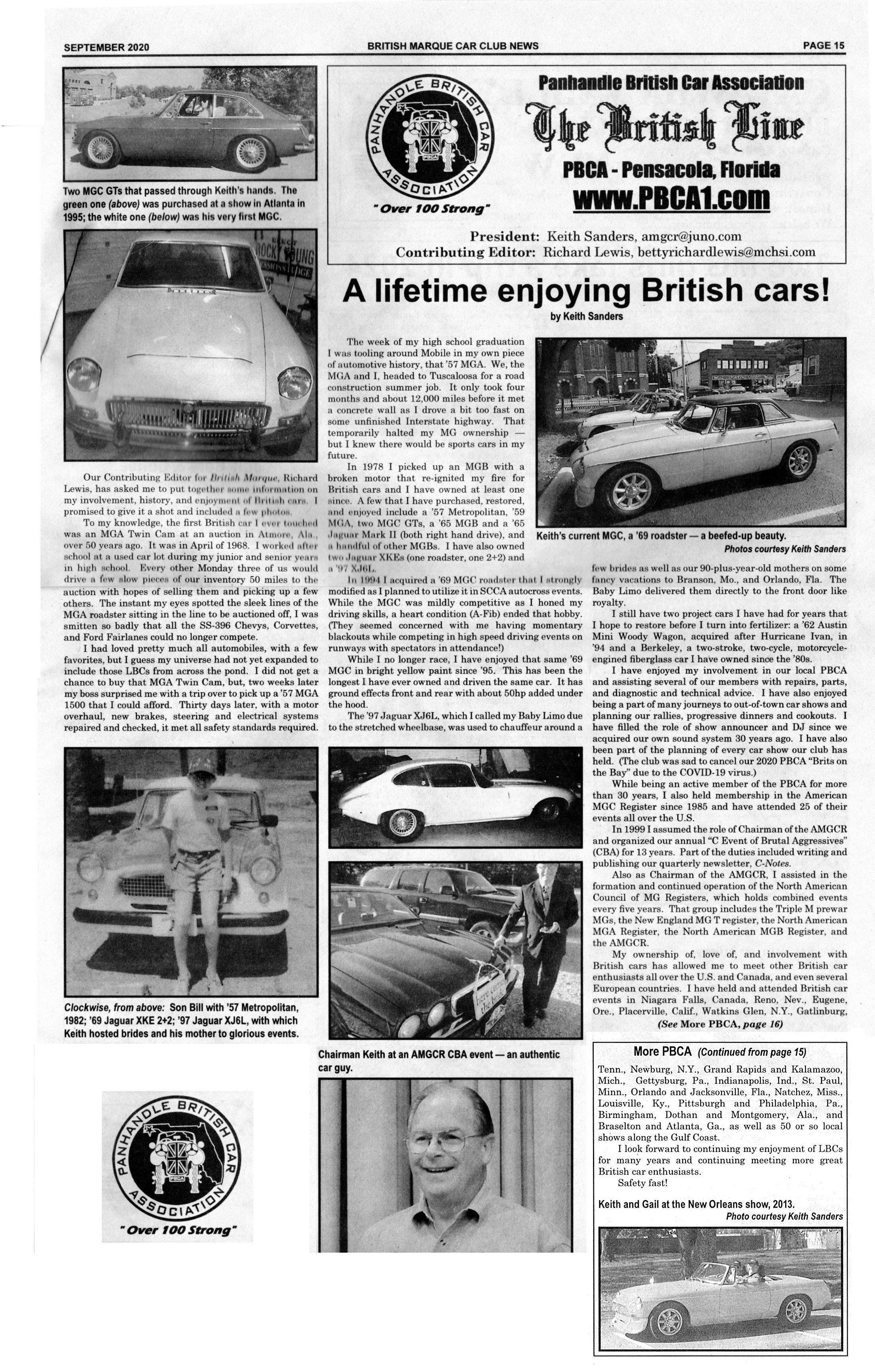 PBCA September 2020 newsletter